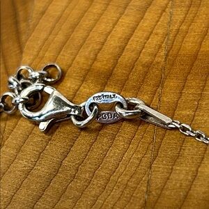 Starling silver anklet with cubic zirconia stones